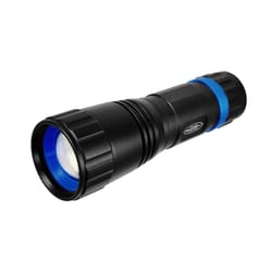 Police Security Scope 600 lm Black LED Flashlight AAA Battery