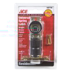 Ace Bright Brass Steel Spring Latch 1 pk