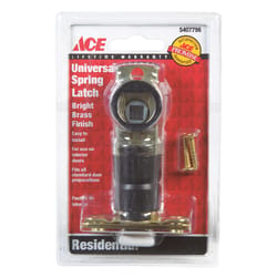 Ace Bright Brass Steel Spring Latch 1 pk