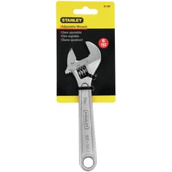 Stanley Metric and SAE Adjustable Wrench 6 in. L 1 pc