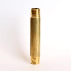 ATC 1/2 in. MPT X 1/2 in. D MPT Yellow Brass Nipple 4-1/2 in. L