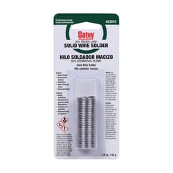 Oatey 1.5 oz Solid Wire Solder 0.75 in. D Tin/Lead 50/50 1 pc