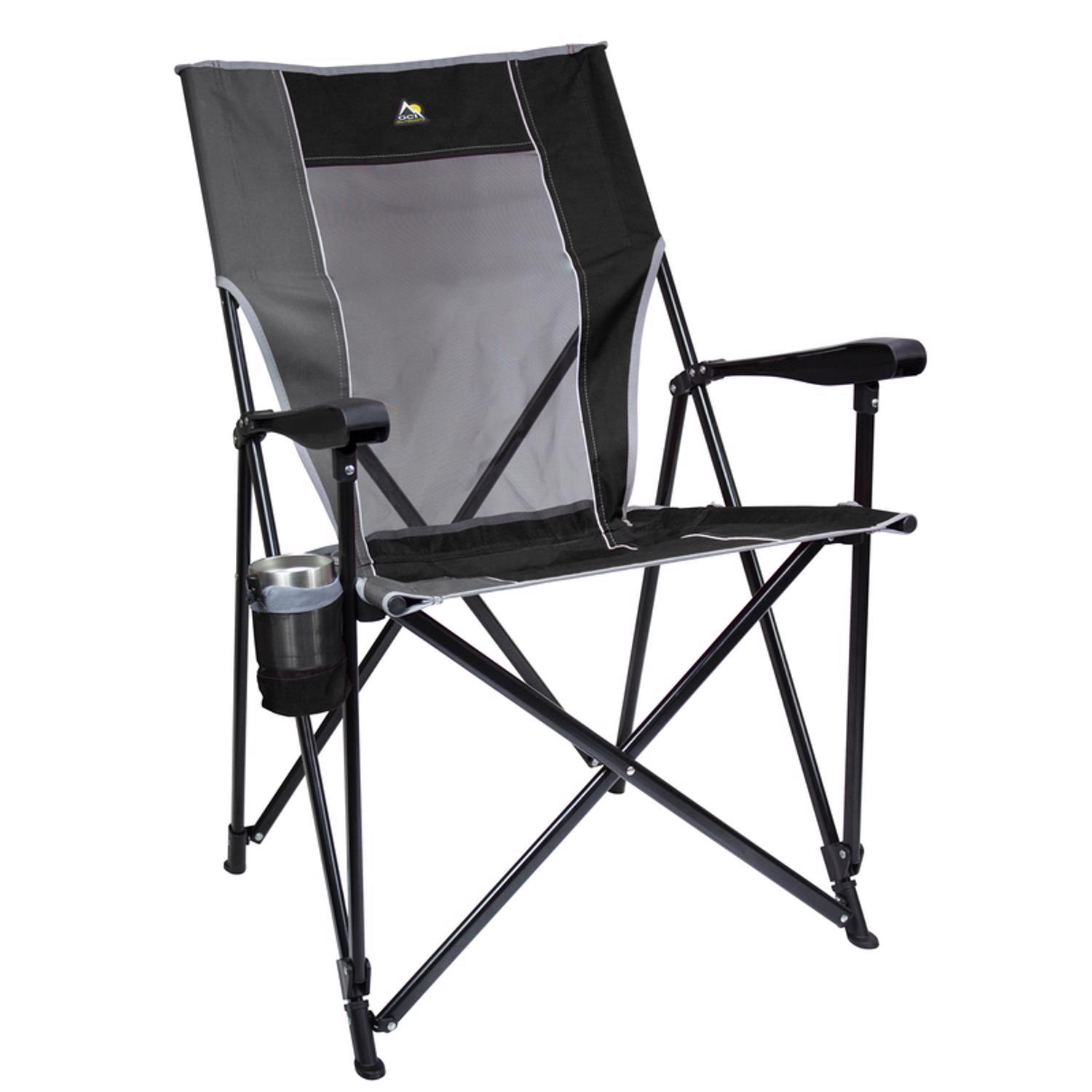 GCI Outdoor Eazy Chair XL Black Camping Folding Chair