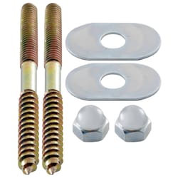 LDR Toilet Screw Set Brass Plated Steel For 1/4 in. x 3-1/2 in.
