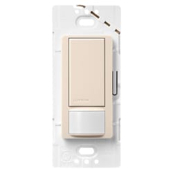 Lutron Maestro 2 amps Single Pole Motion Sensor Smart-Enabled Light Switch Almond, White 1 pk