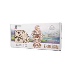 UGears Automaton Cyclist Mechanical Model Kit Tan 189 pc