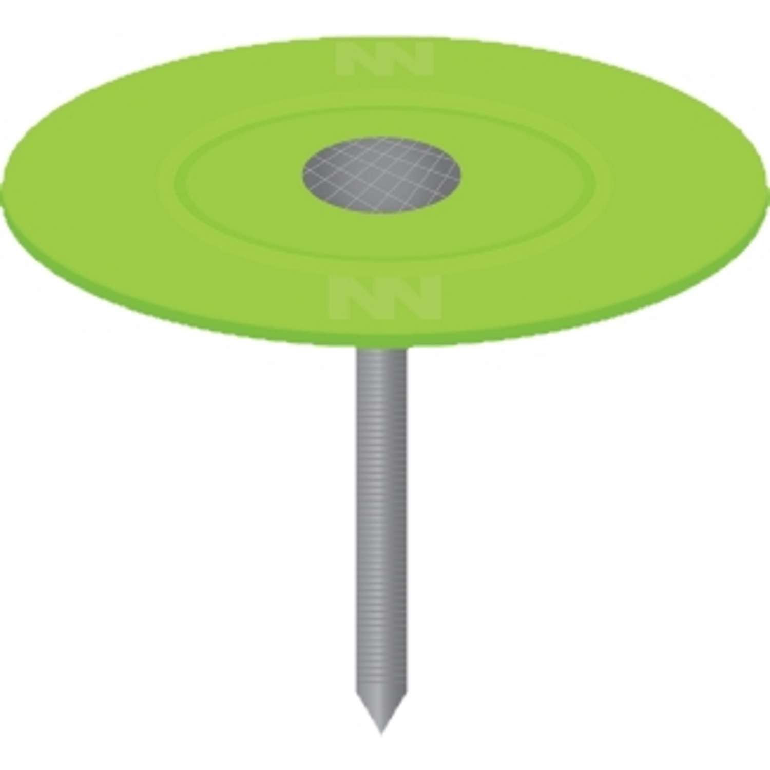 Ace 1 in. Cap Galvanized Plastic/Steel Nail Flat Head 1 lb Ace 1 in. Cap Galvanized Plastic/Steel Nail Flat Head 1 lb