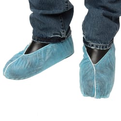 Ammex Unisex Cotton/Polyester Shoe Cover Blue XL 150 pair