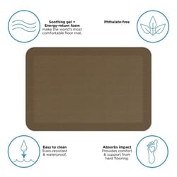 Gel Pro 20 in. W X 30 in. L Khaki Polyurethane Foam Anti-Fatigue Mat