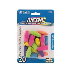 Bazic Products Assorted Pencil Eraser Caps 20 pk