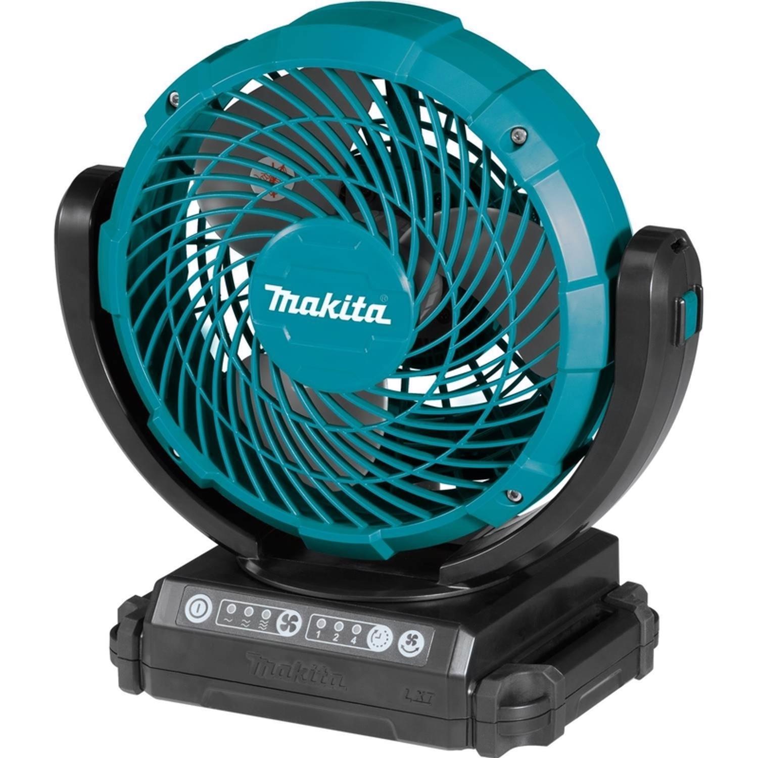 Makita 11-1/8 in. H 3 speed Oscillating Cordless Jobsite Fan Uae Electronic uaeelectronic.com