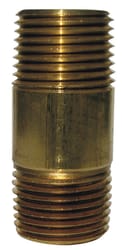 JMF Company 1/2 in. MPT 1/2 in. D MPT Brass Nipple 2 in. L