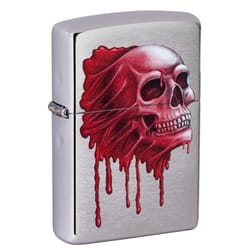 Zippo Silver Skull Lighter 1 pk