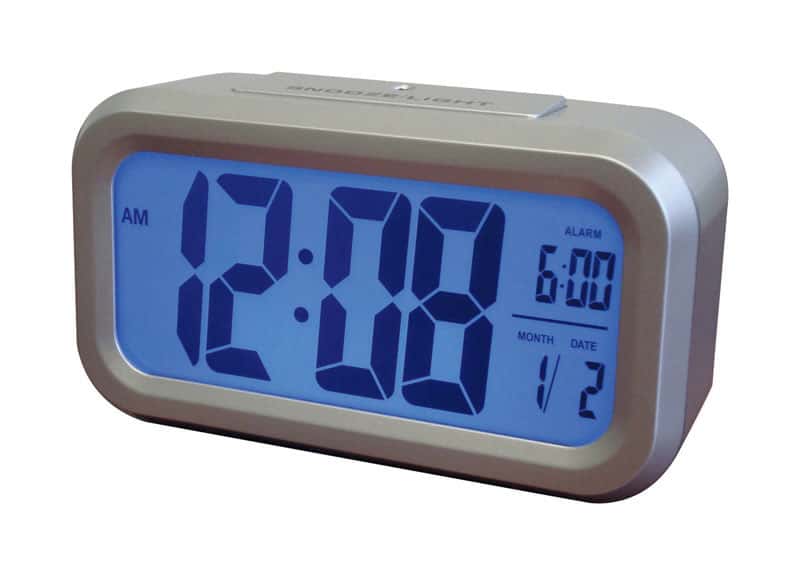 Westclox 5.3 in. Silver Alarm Clock Digital Ace Hardware