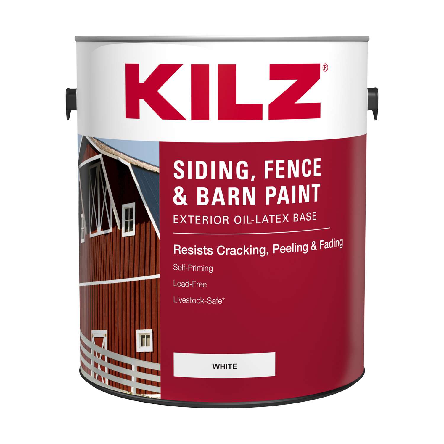 KILZ Flat White OilBased Barn and Fence Paint Exterior 1 gal Ace