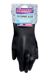 Spontex Technic 420 Latex/Neoprene Cleaning Gloves M Black 1 pk