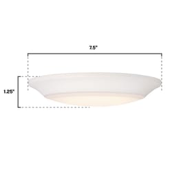 Westinghouse Lighting Makira 1.25 in. H X 7.5 in. W X 7.5 in. L Frost White Ceiling Fixture