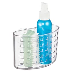 iDesign Clear Plastic Suction Bath Organizer