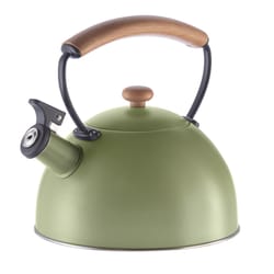 OGGI Green Whistling Stainless Steel 85 oz Tea Kettle