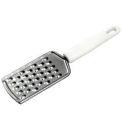 Chef Craft White/Silver Plastic/Stainless Steel Flat Grater