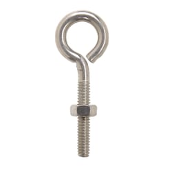 Hampton 1/4 in. X 2-5/8 in. L Stainless Stainless Steel Eyebolt Nut Included
