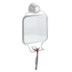 iDesign Metro 10.5 in. H X 5.85 in. W Shower Mirror Silver