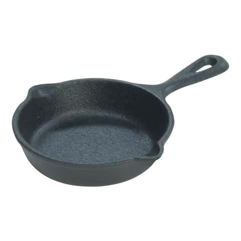 Mini Frying Pan Set with Burner Grate,Small Coating Free Cast Iron