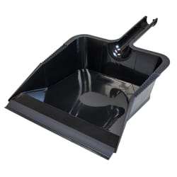 Handy Pan - Recycled Black Plastic - Large Capacity Heavy Duty Dust Pan! Made in USA! Great for Home, Shop, Garage, Waterproof, Stackable, Stands Up.