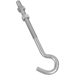 National Hardware Zinc-Plated Silver Steel 7 in. L Hook Bolt 135 lb 1 pk