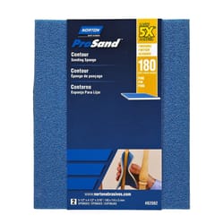 Norton ProSand 5.5 in. L X 4.5 in. W X 0.188 in. 180 Grit Fine Contour Sanding Sponge