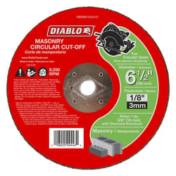 Diablo 6-1/2 in. D X 5/8 in. Silicon Carbide Masonry Circular Cut-Off Disc 1 pk