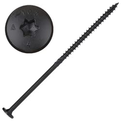 Screw Products NOVA #18 in. X 8 in. L Star Black Steel Lag Screw 50 pk