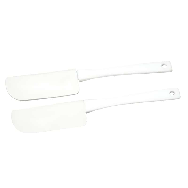  Chef Craft Select Plastic Mini Spatula Set, 6 inches in length  2 piece set, White: Home & Kitchen