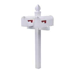 Architectural Mailboxes Whitley 57 in. White PVC Mailbox Post