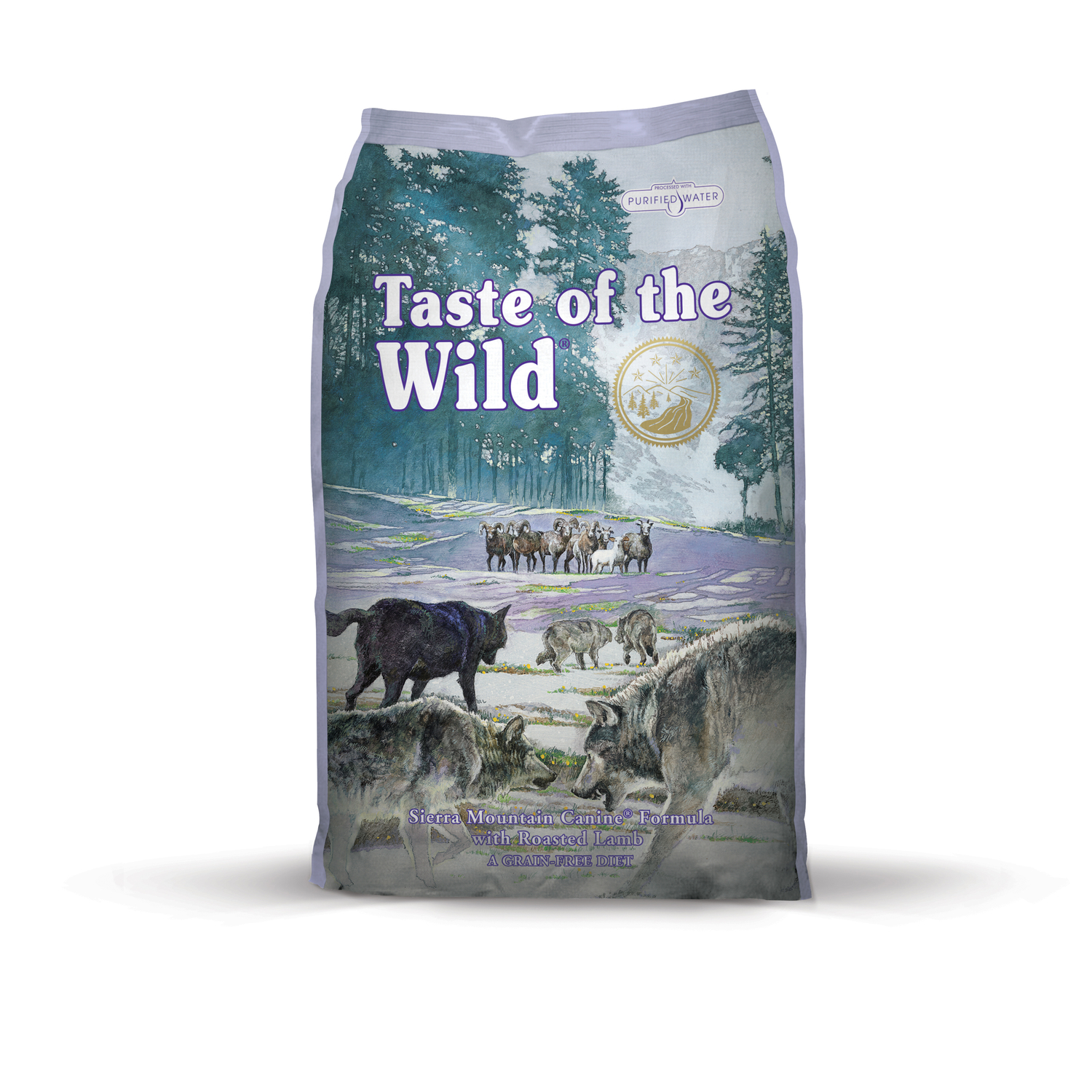 Taste of the Wild Sierra Mountain Canine All Ages Roasted Lamb Dry Dog Food Grain Free 28 lb