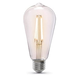 Feit ST19 E26 (Medium) Filament LED Bulb Daylight 60 Watt Equivalence 2 pk