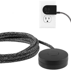 Jasco Cordinate Indoor 6 ft. L Black Extension Cord with Switch 16/2