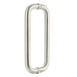 Brinks 12 in. L Satin Silver Stainless Steel Door Pull