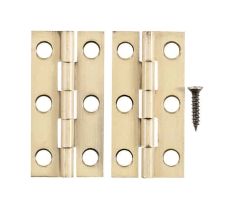 Everbilt 3/4-inch Antique Brass Narrow Hinge (4-Pack)