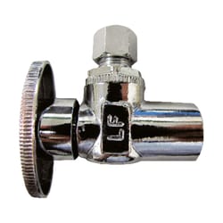 Ace  1/2 in. Compression   x 1/4 in.  Compression  Brass  Shut-Off Valve 