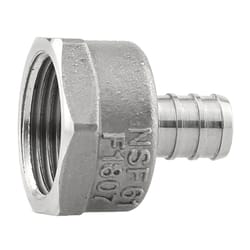 Boshart Industries 1/2 in. PEX X 3/4 in. D FPT Stainless Steel Adapter