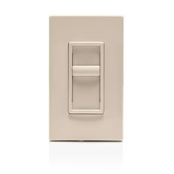 Leviton Decora SureSlide Light Almond 600 W Slide Dimmer Switch 1 pk