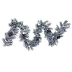 Celebrations Home 12 in. D X 108 ft. L LED Prelit Multicolored Snowy Scotch Pine Garland