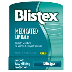 Blistex Unscented Scent Medicated Lip Balm 0.15 oz 1 pk