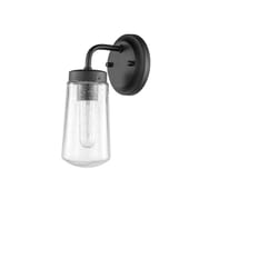 Globe Electric River 1-Light Matte Black Vintage Wall Sconce
