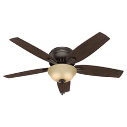 Hunter Newsome 52 in. Bronze Indoor Ceiling Fan