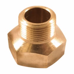 Forney Brass Hose Reducer 3/8 in. Female X 1/4 in. Male 1 pc