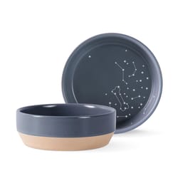 Pet Shop by Fringe Studio Navy Celestial Ceramic Medium Pet Bowl