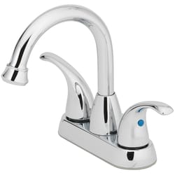 OakBrook Chrome Coastal Two-Handle Bathroom Sink Faucet 4 in.