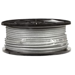 Campbell Chain Clear Vinyl Galvanized Steel 1/8 in. D X 250 ft. L Aircraft Cable